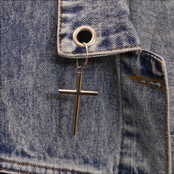 🆕 Faux Fur Unicorn Sequin Denim Crop Jacket C74 - Picture 7 of 7